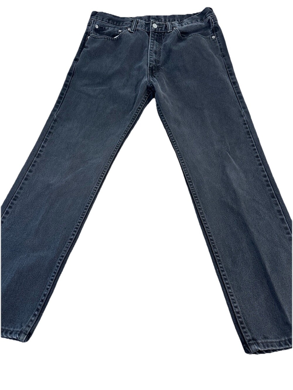 Levis 505 Jeans Mens 36x32 Black Regular Straight Mid Rise Denim